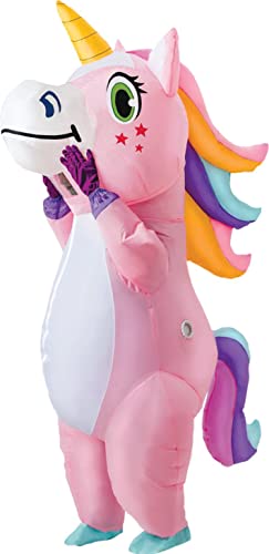 Spooktacular Creations Full Body Unicorn Inflatable Costume Adult (Pink)