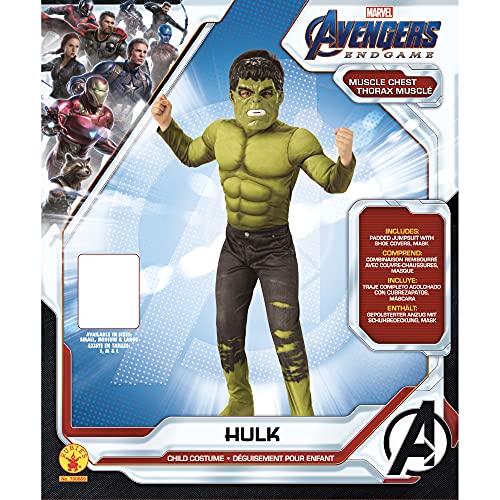 Rubie's Child's Marvel: Avengers Endgame Deluxe Hulk Costume & Mask, Medium