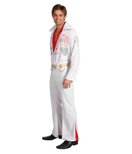 Rubie's mens Elvis Now Deluxe Aloha Adult Sized Costumes, White, Large US