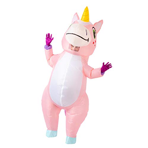 Spooktacular Creations Full Body Unicorn Inflatable Costume Adult (Pink)