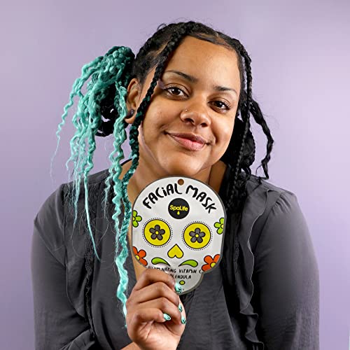 SpaLife Halloween Themed Dia de Muertos Facial Mask 9 Count