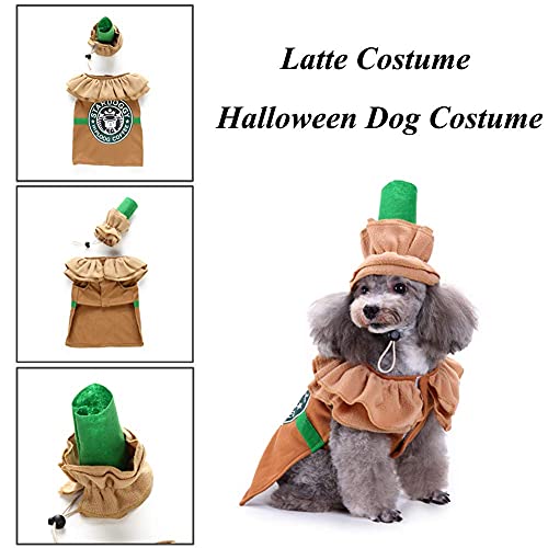 Pet Costume Puppy Latte Costume Christmas Coffee Dog Cat Costume
