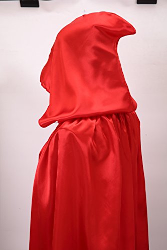 VGLOOK Kids Halloween Costumes Christmas Cloak with Hood 3-4 Years red