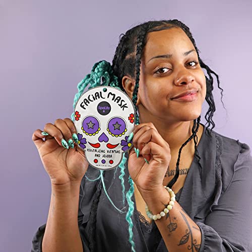 SpaLife Halloween Themed Dia de Muertos Facial Mask 9 Count