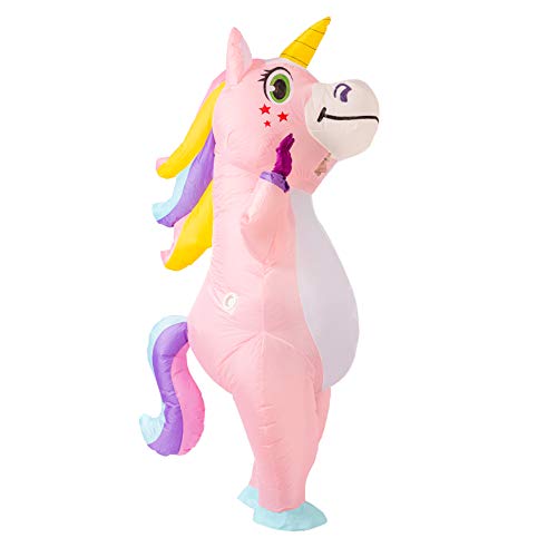 Spooktacular Creations Full Body Unicorn Inflatable Costume Adult (Pink)