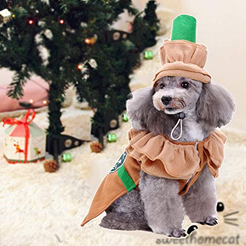 Pet Costume Puppy Latte Costume Christmas Coffee Dog Cat Costume
