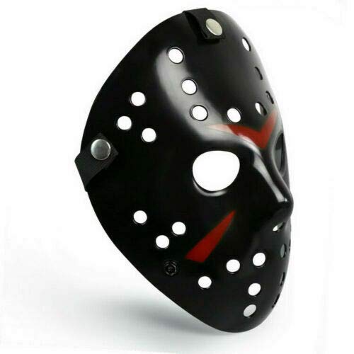 Boolavard Horror Halloween Costume Hockey Mask Party Cosplay Props (Black)