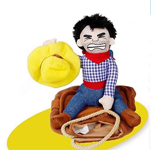 Dog Costume Pet Costume Pet Suit Cowboy Rider Style (Medium)