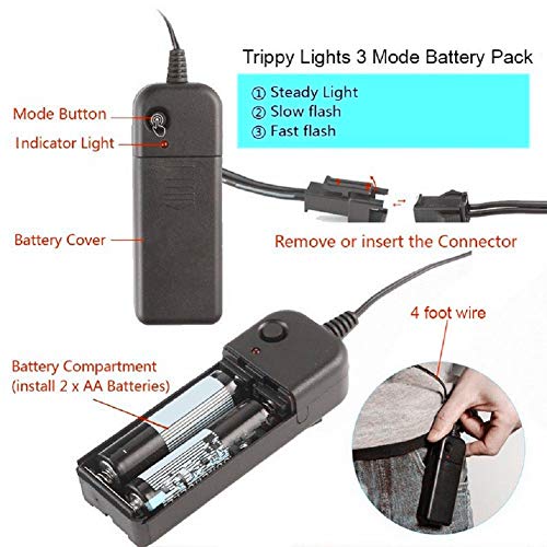 Light Up Purge Mask Halloween Purge Mask Led for Adults and Kids (Blue)