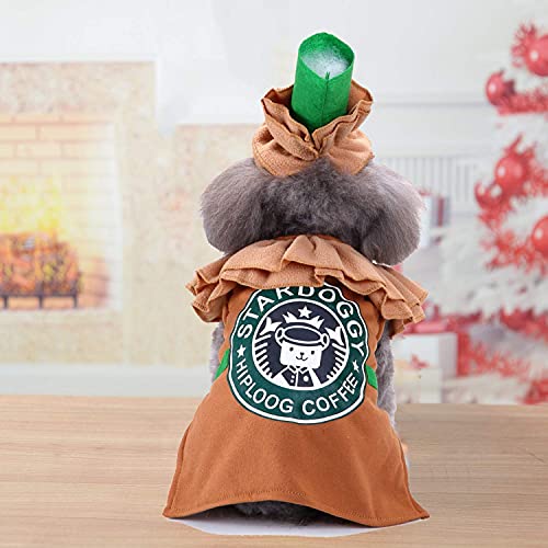 Pet Costume Puppy Latte Costume Christmas Coffee Dog Cat Costume