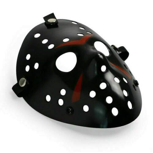 Boolavard Horror Halloween Costume Hockey Mask Party Cosplay Props (Black)