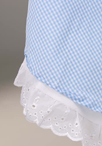 Adult Deluxe Kansas Girl Costume Women's Blue Gingham Dress Large