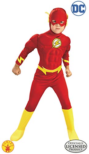 Rubie's DC Comics Deluxe Muscle Chest The Flash Child's Costume, Small