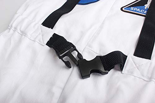 ReliBeauty Boys Girls Kids Children Astronaut Role Play Costume, White, 9-10/150