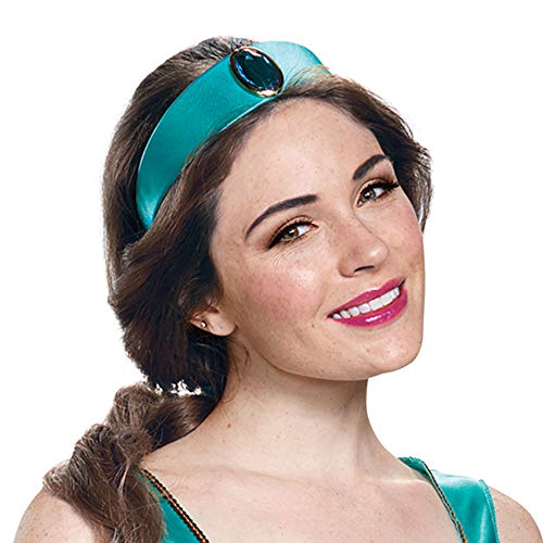 Disguise Women's Jasmine Deluxe Adult Sized Costume, Turquoise, M 8-10 US
