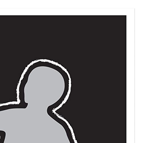 Beistle PSI Body Silhouette, 30 by 5-Feet,White/Black/Silver