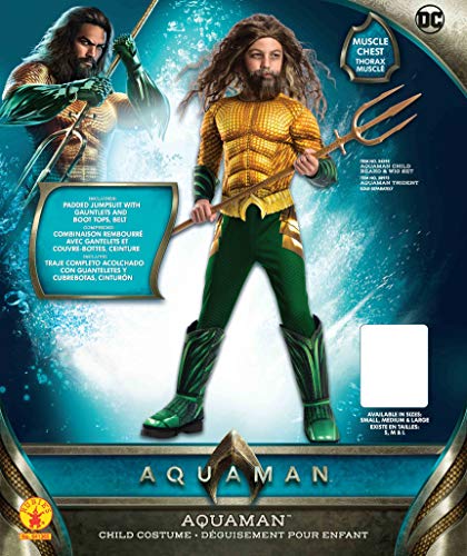 Rubie's Boys Aquaman Movie Child's Deluxe Costume, Small