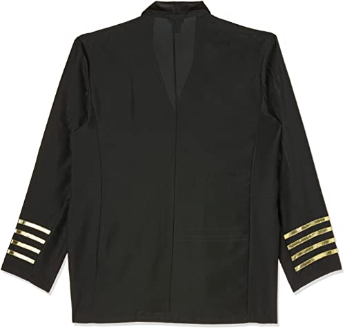 Dreamgirl Mens Mile high Pilot Hugh Jordan, Black, Medium