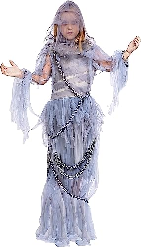 Spooktacular Creations Haunting Beauty Ghost Girl Costume (Medium 7-9)