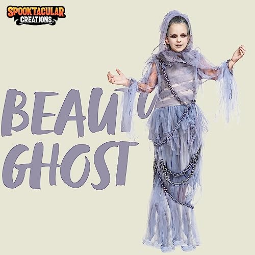 Spooktacular Creations Haunting Beauty Ghost Girl Costume (Medium 7-9)