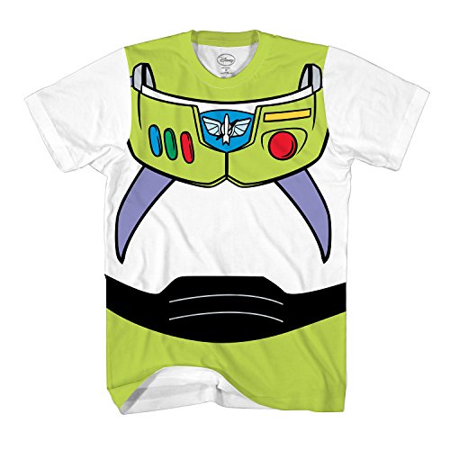Toy Story Buzz Lightyear Astronaut Costume Adult T-Shirt(LG, Buzz)