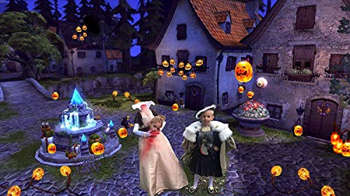 Senmao Home Decor Halloween Lights with 30 led Pumpkin Light,Orange Lights for Halloween 20ft 30LEDs,Halloween Outdoor Lights for Patio, Garden,Parties (IP65,8 Light Modes Warm White) …