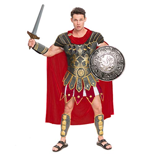 Spooktacular Creations Brave Men’s Roman Gladiator Costume Set for Halloween Audacious Dress Up Party (Standard)