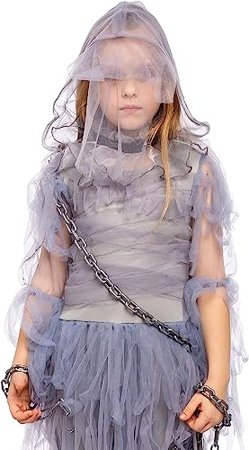 Spooktacular Creations Haunting Beauty Ghost Girl Costume (Medium 7-9)