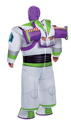 Disguise mens Disney Buzz Lightyear Inflatable Toy Story 4 Adult Sized Costumes, White, One Size Adult US