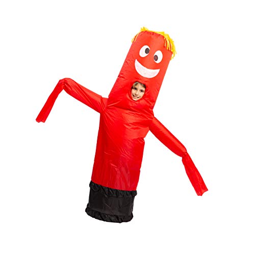 Spooktacular Creations Inflatable Costume Tube Dancer Wacky Waving Arm Flailing Halloween Costume Child Size (Red)