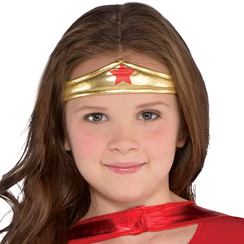Costumes USA Wonder Woman Halloween Costume for Girls, DC Comics, Large (12-14), Includes Dress, Cape, Headband and More