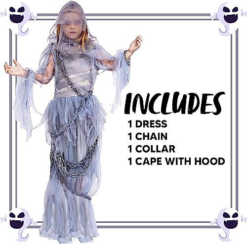 Spooktacular Creations Haunting Beauty Ghost Girl Costume (Medium 7-9)