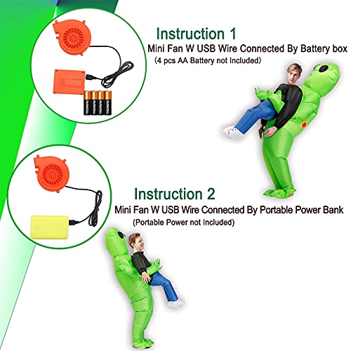 Stegosaurus Inflatable Alien Costume Inflatable Halloween Costumes Blow Up Alien Costume for Halloween, Easter,Christmas