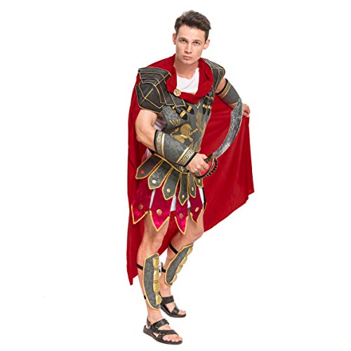 Spooktacular Creations Brave Men’s Roman Gladiator Costume Set for Halloween Audacious Dress Up Party (Standard)