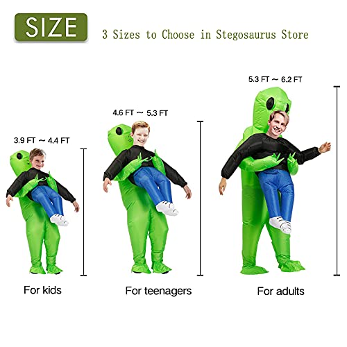 Stegosaurus Inflatable Alien Costume Inflatable Halloween Costumes Blow Up Alien Costume for Halloween, Easter,Christmas