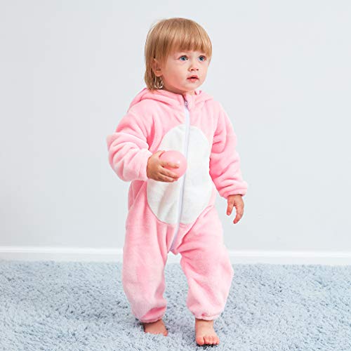 QZERPLAY Unisex Kids Baby Pig Cosplay Halloween Costumes Cartoon Outfit Hooded Homewear 70