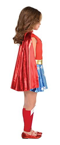 Costumes USA Wonder Woman Halloween Costume for Girls, DC Comics, Large (12-14), Includes Dress, Cape, Headband and More