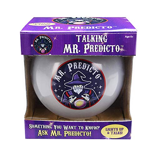 Mr. Predicto Fortune Teller Crystal Ball - Ask a Question & He Speaks an Answer - Mysterious Magic Ball, Cool 8 Ball Magic, Funny Toys for Teens, Tweens - Kids Novelty Toys & Amusements - Light Up Toy