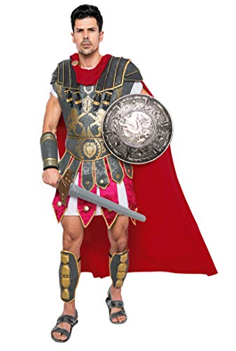 Spooktacular Creations Brave Men’s Roman Gladiator Costume Set for Halloween Audacious Dress Up Party (Standard)
