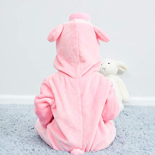 QZERPLAY Unisex Kids Baby Pig Cosplay Halloween Costumes Cartoon Outfit Hooded Homewear 70
