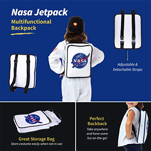 Born Toys Astronaut Costume for Kids for Ages 3-7, Space Toys Includes Kids Space Suit, Kids NASA Hat, NASA Backpack - Toddler Dress Up & Pretend Play, Kids Astronaut Costumes for Boys & Girls