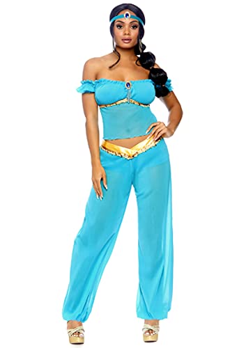 Arabian Princess Costume - Turquoise for Women (Large)