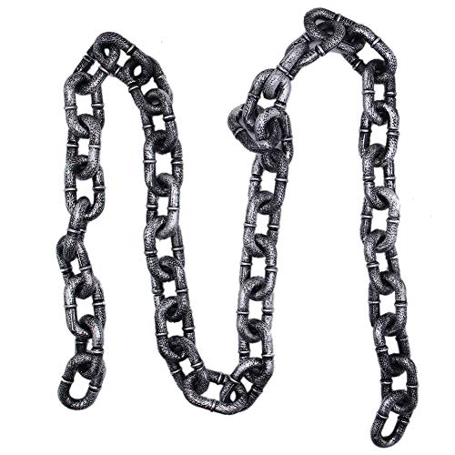 Zcaukya Halloween chains, Plastic Chains Props, 6 Feet Decoration Chain, Great for Costume Party