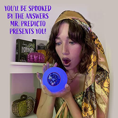 Mr. Predicto Fortune Teller Crystal Ball - Ask a Question & He Speaks an Answer - Mysterious Magic Ball, Cool 8 Ball Magic, Funny Toys for Teens, Tweens - Kids Novelty Toys & Amusements - Light Up Toy