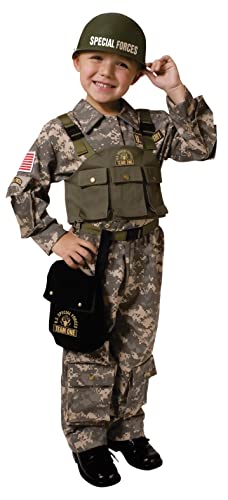 Dress Up America Army Costume for Kids - Soldier Costume Set for Boys and Girls - Special Forces Uniform Costume