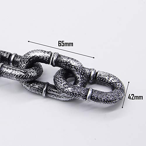 Zcaukya Halloween chains, Plastic Chains Props, 6 Feet Decoration Chain, Great for Costume Party