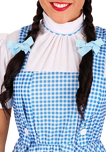 Rubie's womens Wizard of Oz Dorothy Dress and Hair Bows Adult Sized Costumes, Blue/White, Large US
