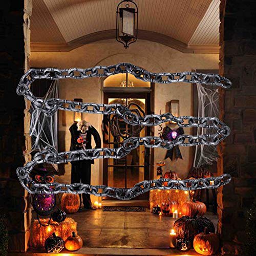 Zcaukya Halloween chains, Plastic Chains Props, 6 Feet Decoration Chain, Great for Costume Party