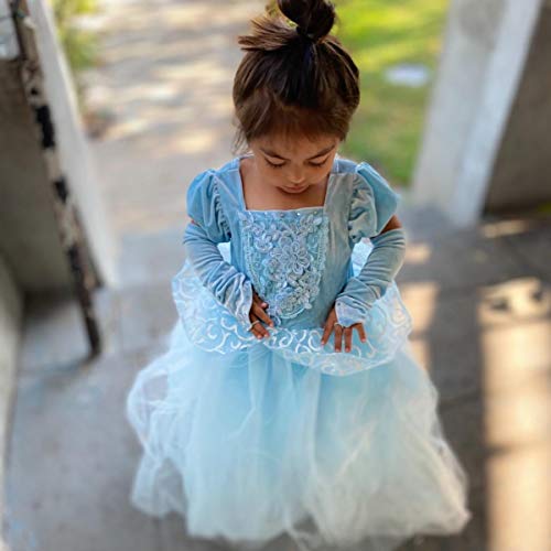 SNDSHOP Cinderella Princess Dress Costume for Toddler Girls Halloween 2-11T