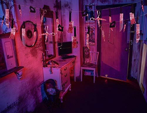 Moon Boat 4 Sets Bloody Garland Banner - Halloween Zombie Vampire Party Decorations Supplies